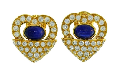 Vintage CHOPARD 18k Yellow Gold EARRINGS with Diamond