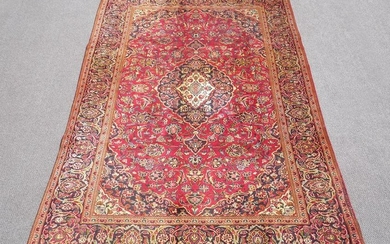 Vintage Persian Kashan 9.5x6.2