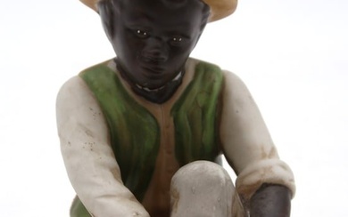 Vintage Statue of Black Americana sitting down