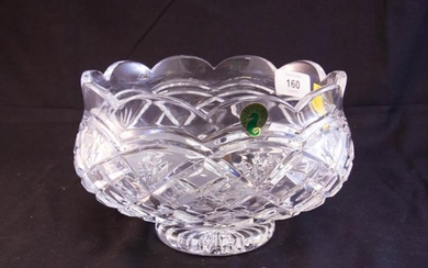 WATERFORD CRYSTAL 8" FOOTED BOWL IN BOX