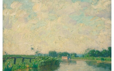 William Langson Lathrop (1859-1938), The Canal–Late Afternoon