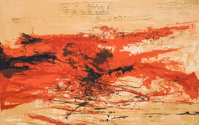 ZAO Wou-Ki (1921-2013) Sans titre (68) Lithographie... - Lot 160 - Marambat - de Malafosse