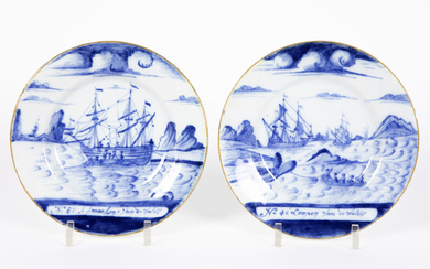 pair of 18th Cent. plates in ceramic fro