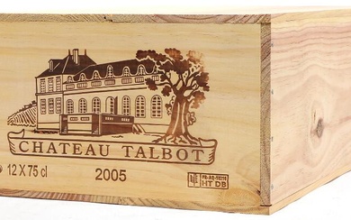 12 bts. Château Talbot, Saint - Julien. 4. Cru Classé 2005 A...