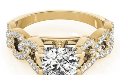 1.25 ctw Certified VS/SI Diamond Ring 18k Yellow Gold