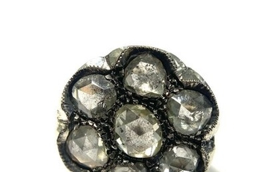 14 kt. Silver, Yellow gold - Ring - 2.90 ct Diamonds