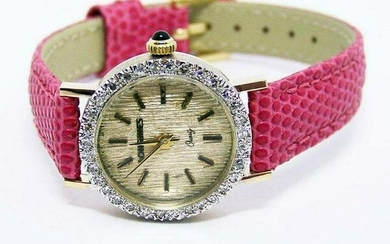 14k LONGINES Ladies Quartz Watch with 0.50 ct Diamonds