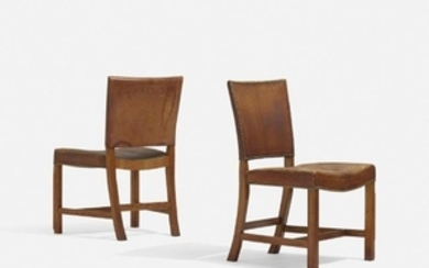 Kaare Klint, Barcelona chairs model 3758, pair