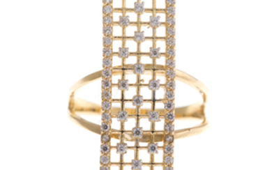 A Lady's Contemporary Ring in 14K Gold