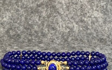 18 kt. Gold - Bracelet Lapis lazuli