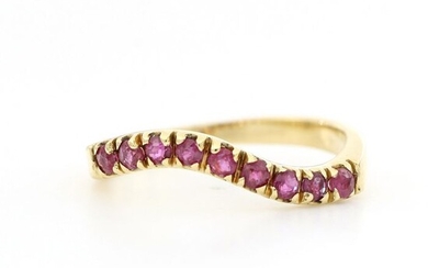 18 kt. Yellow gold - Ring - 0.45 ct Rubies