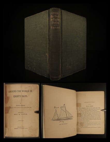 1873 1ed Jules Verne Around the World in 80 Days
