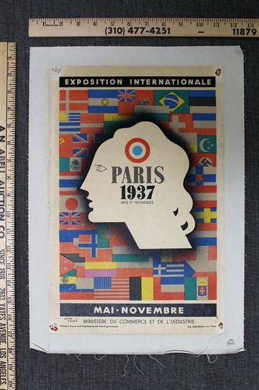 1937 Paris Exposition – Art by Jean Carlu (1937) 12.5"