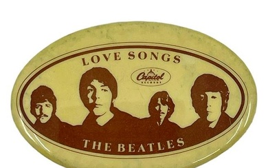 1977 Beatles Love Songs Promo Pin