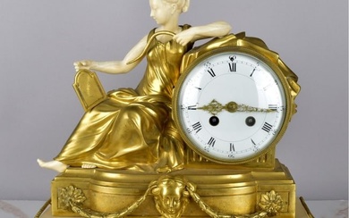 19th C. French Louis XVI Style Mantle Clock