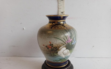 19th Century Miniature Japanese Vase, Signed. Superior Quali...