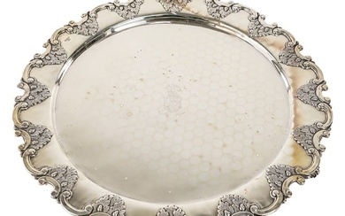 19th c. Peter Orr Anglo Indian Silver Salver