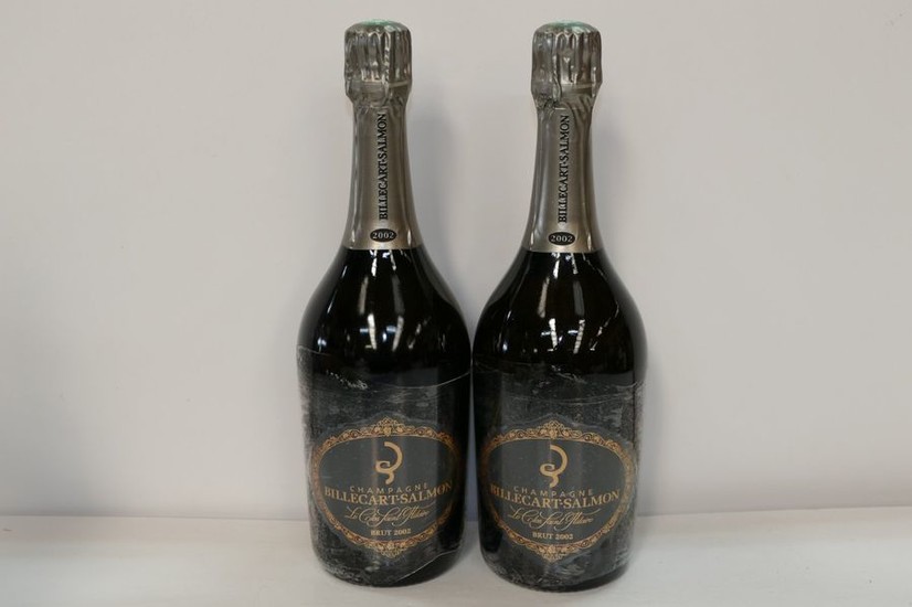 2 Btles Champagne Brut Blanc Clos Saint Hilaire...
