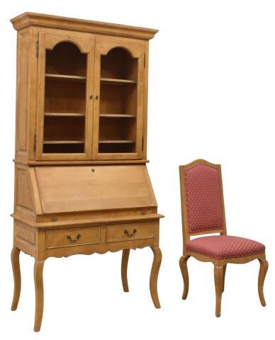 (2) COUNTRY FRENCH STYLE SECRETARY DESK & CHAIR