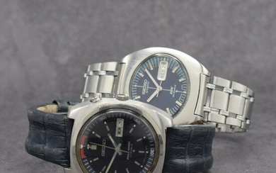 2 SEIKO gents wristwatches in steel