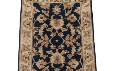 2'1 x 3'3 Hand-Knotted Indo-Persian Tabriz Accent Rug, 2000s