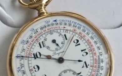 Longines - Pocket Chronograph 14 kt gold - Men - 1901-1949