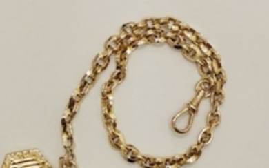 18 kt. Pink gold - Old watch chain