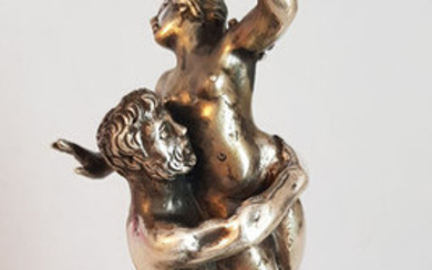 Silver statue inspired by the original by Giambologna - .800 silver - Italy - Late 20th century
