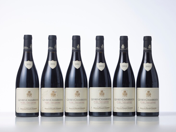 3 Bouteilles GEVREY-CHAMBERTIN LES CAZETIERS (1° Cru) Année : 2011 Appellation : Domaine Philippe Naddef...