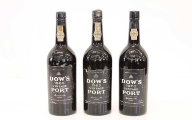 3 bottles Collection of Dow’s Vintage Port