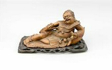 Lying budai with a dog ?, China, probably 1st half of