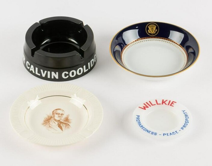 4 Political Ashtrays and Bowls