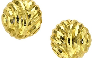 55361: Henry Dunay Gold Earrings Metal: 18k gold Marke