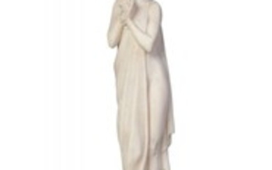 Armand Boulard Attributed, a carved ivory figure...