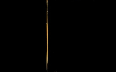 Casella Mid-Century Brass Floor Lamp