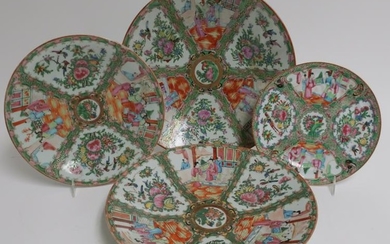 Chinese Rose Medallion Porcelain Chargers