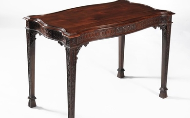 A Colonial hardwood silver or centre table in George III style