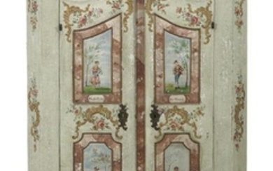 Continental Polychrome Armoire