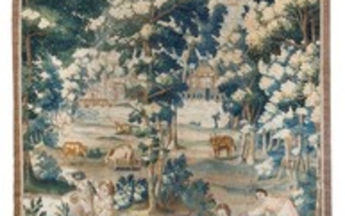 A Flemish Wool and Silk Tapestry