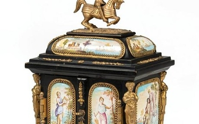 Gilt Bronze-Mounted Miniature Cabinet