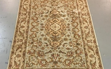 Handmade Wool/Silk Azerbaijani Tabriz 5.9x8.9