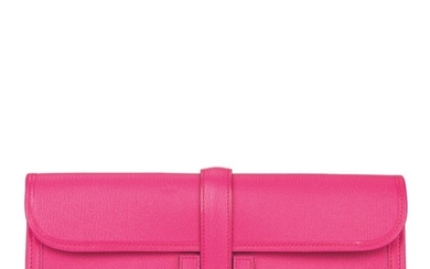 Hermès Rose Shocking Jige Elan 29cm of Chevre Mysore Leather