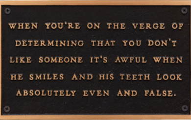 Jenny Holzer, When You're on the Verge of Determining, from The Living Series