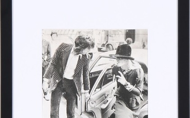 Keith Richards (b. 1943) and Anita Pallenberg (1942–2017) arrive at Marlborough Street Court, London on June 27th 1973.