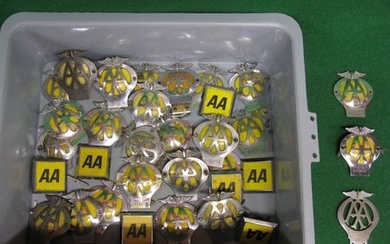 Large quantity of various AA badges