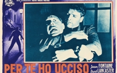 Lotto di 16 fotobuste per Per te ho ucciso (Kiss the Blood of my Hands) con Burt Lancaster