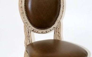 Louis XVI style balloon back side chair