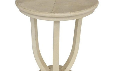 Maitland Smith Tri-Leg Shagreen Side Table