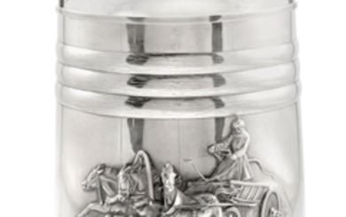 A Russian silver wine cooler