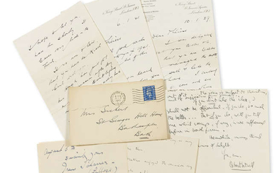 A small quantity of Autograph and Typed Letters signed to Walter Sickert and Thérèse Lessore, 1930s-40s.